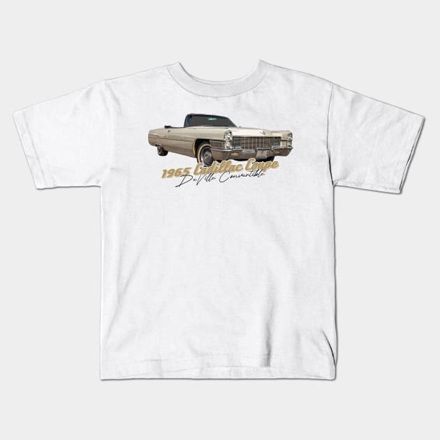 1965 Cadillac de Ville Convertible Kids T-Shirt by Gestalt Imagery